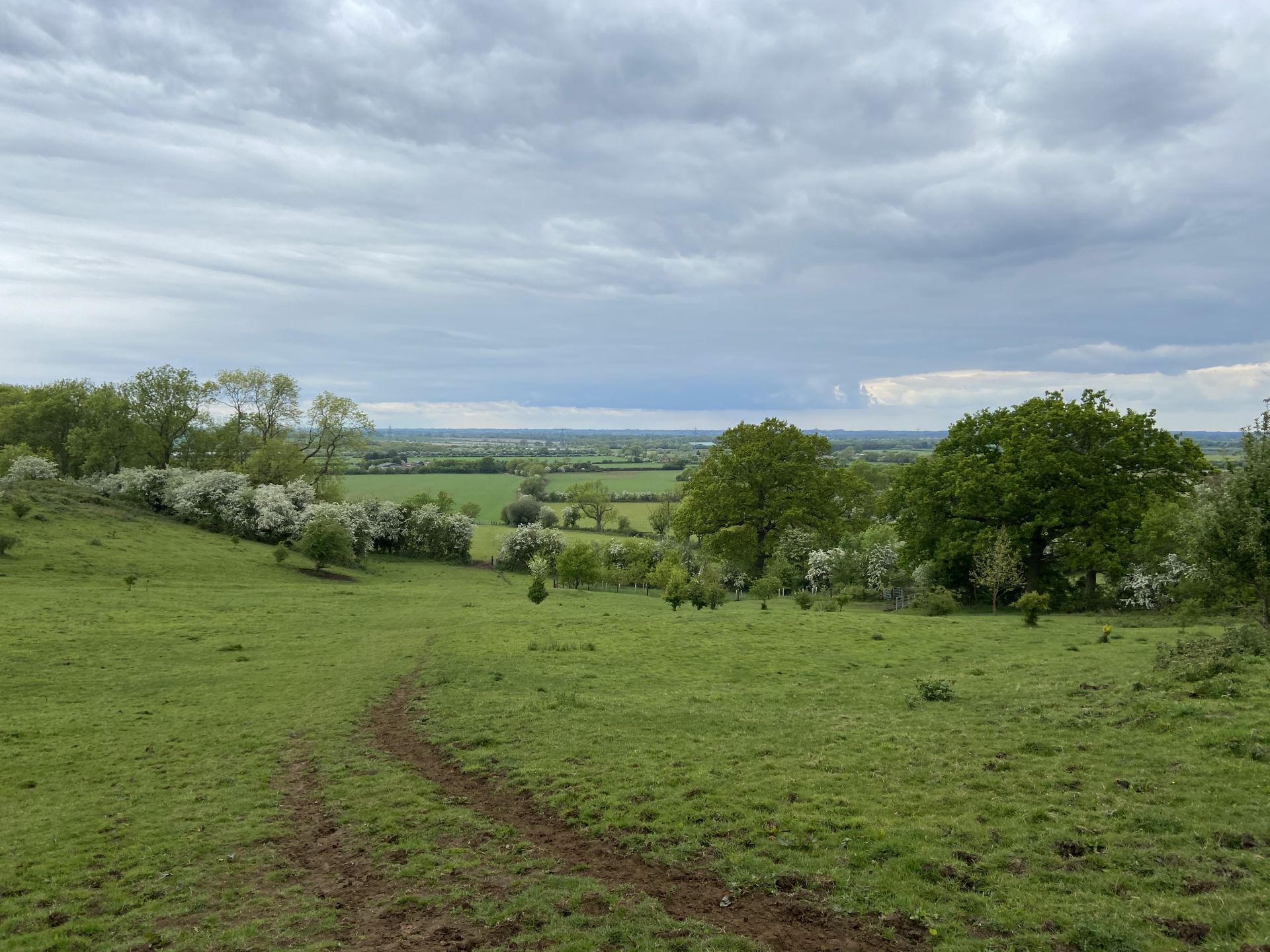 View from the Greensand Ridge near Everton