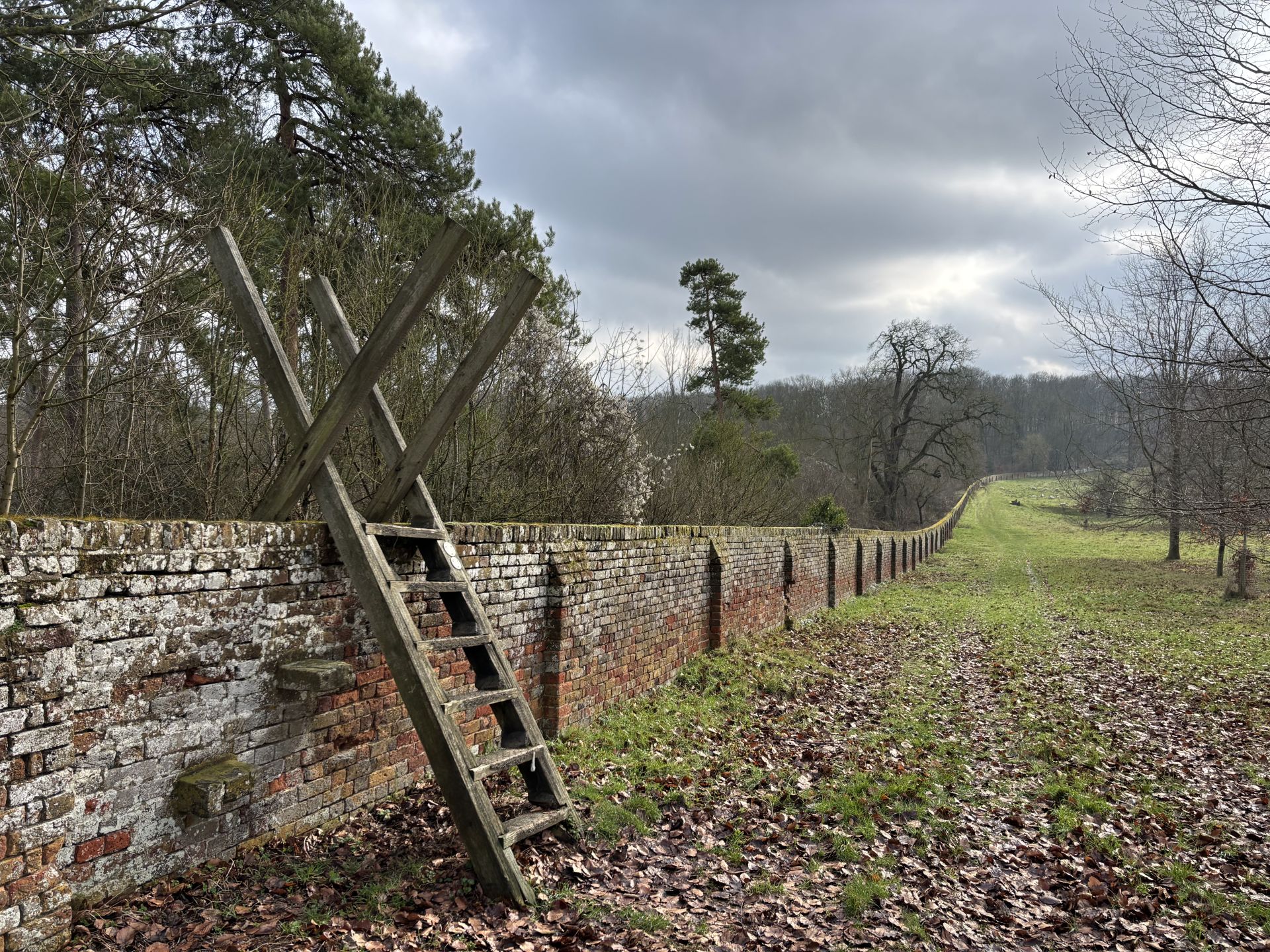 Woodhall Park boundary wall and ladder style