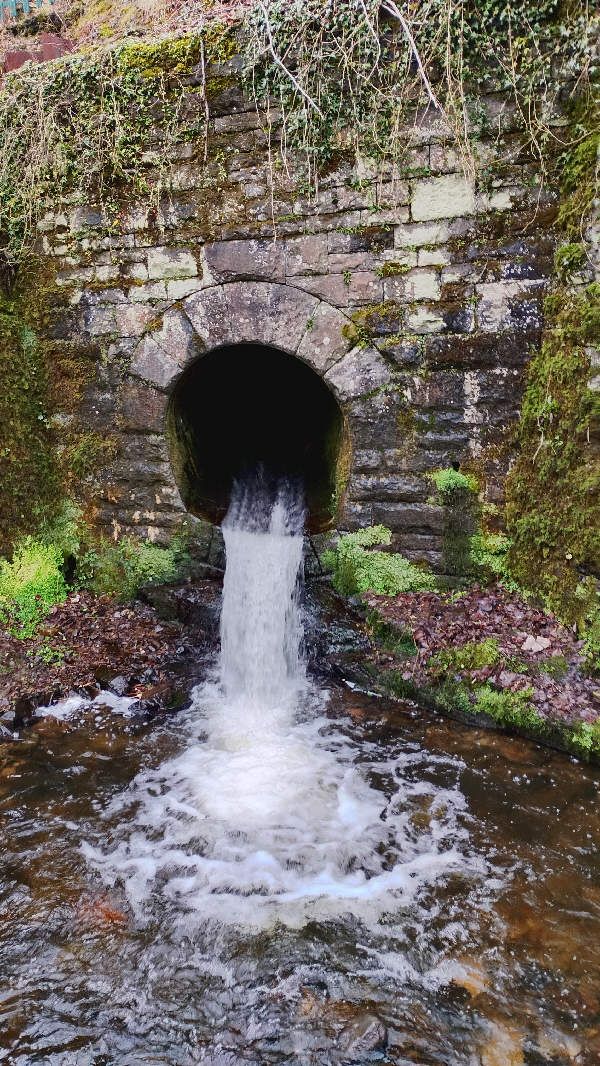 An old stream under railway