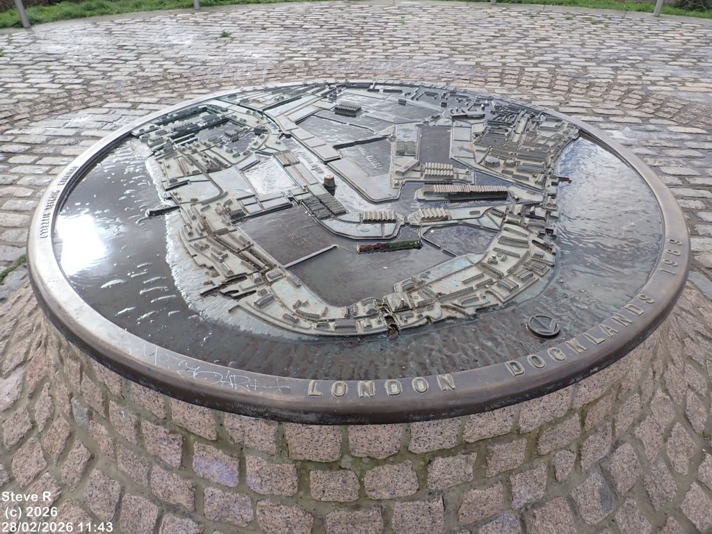 Relief model on Stave Hill