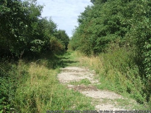 Former Holly Bank colliery railway, copyright John M, used under Creative Commons licence v2.0