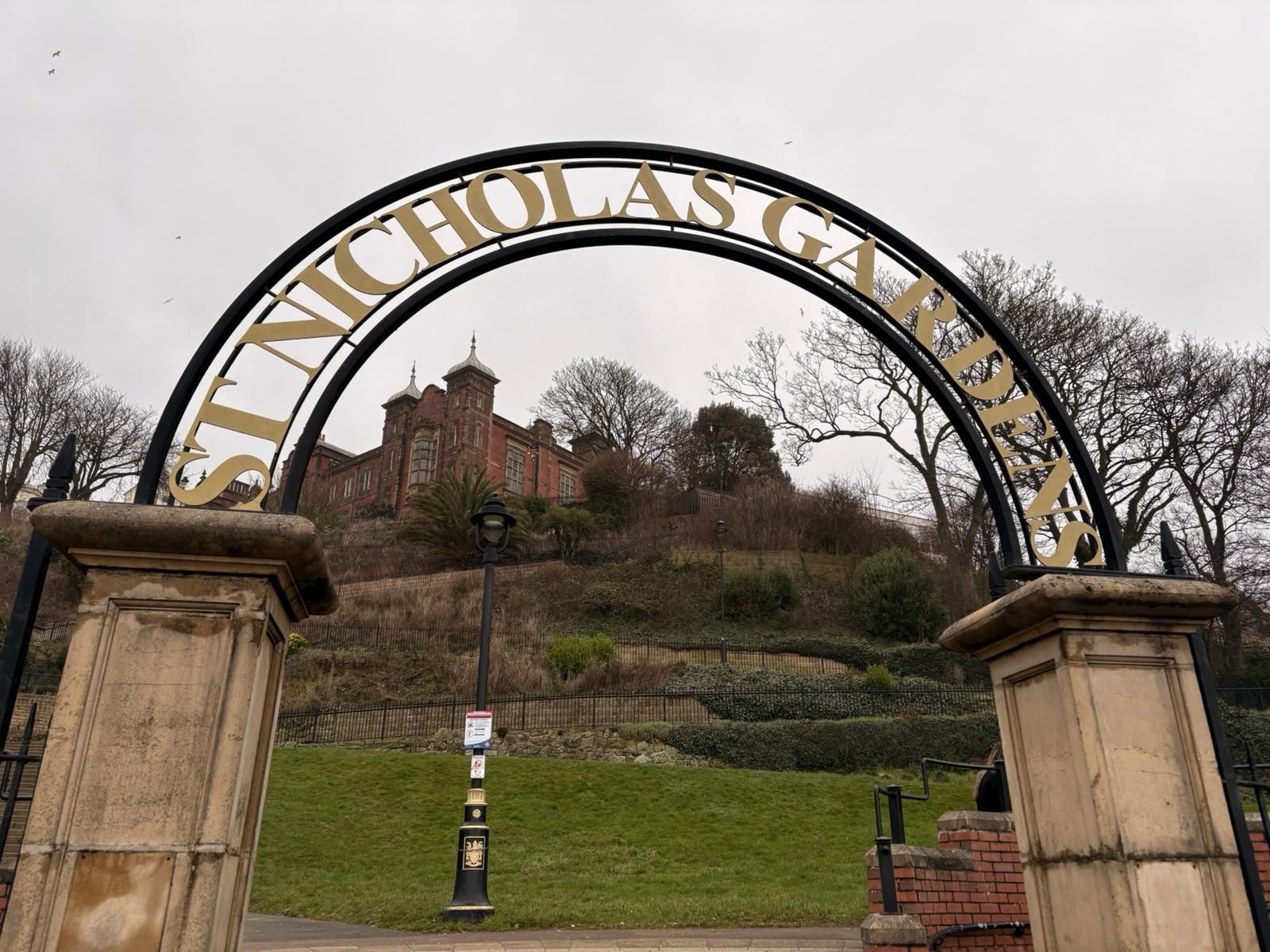 Arched entrance to St Nicholas Gardens