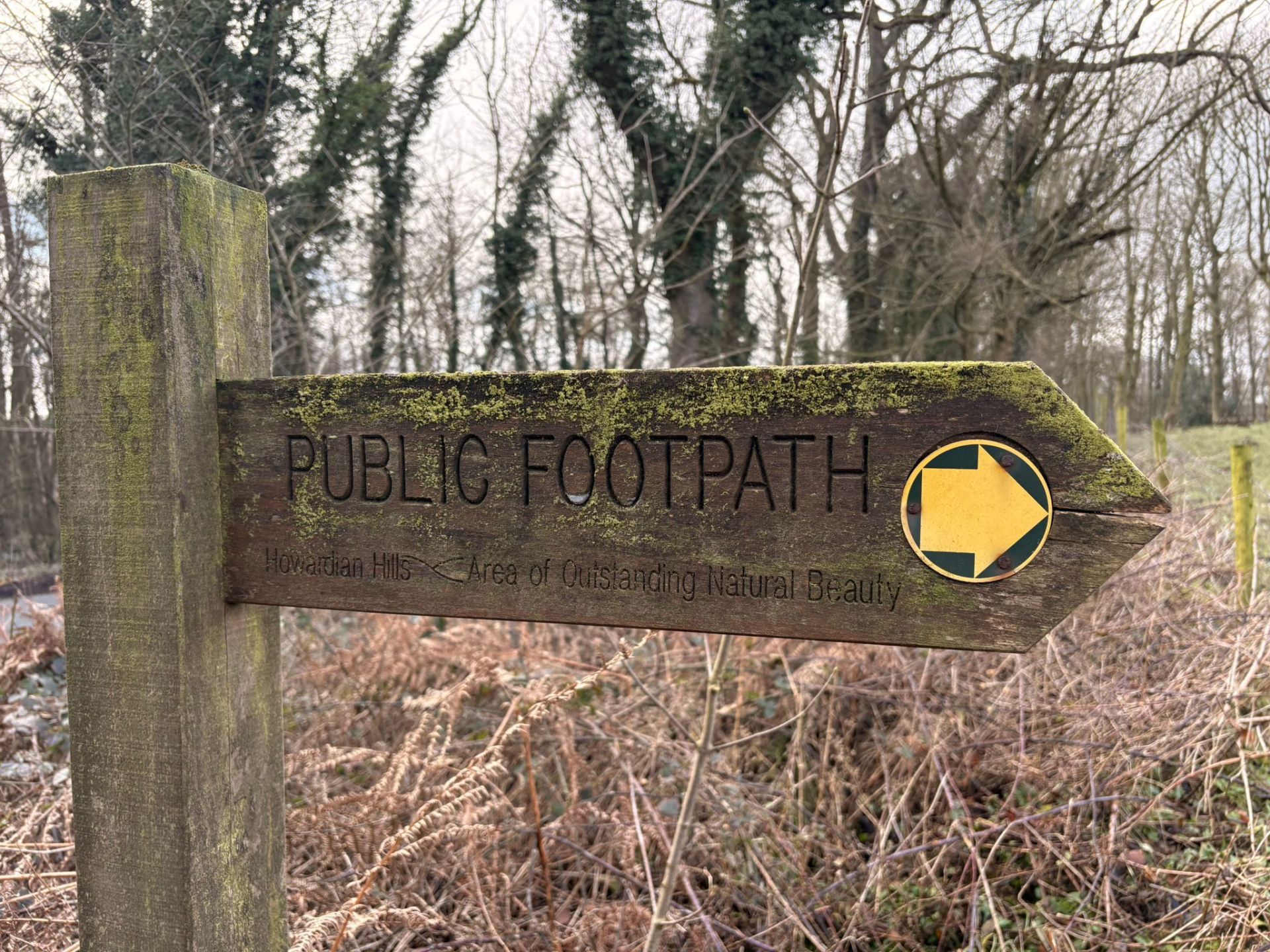 Footpath sign