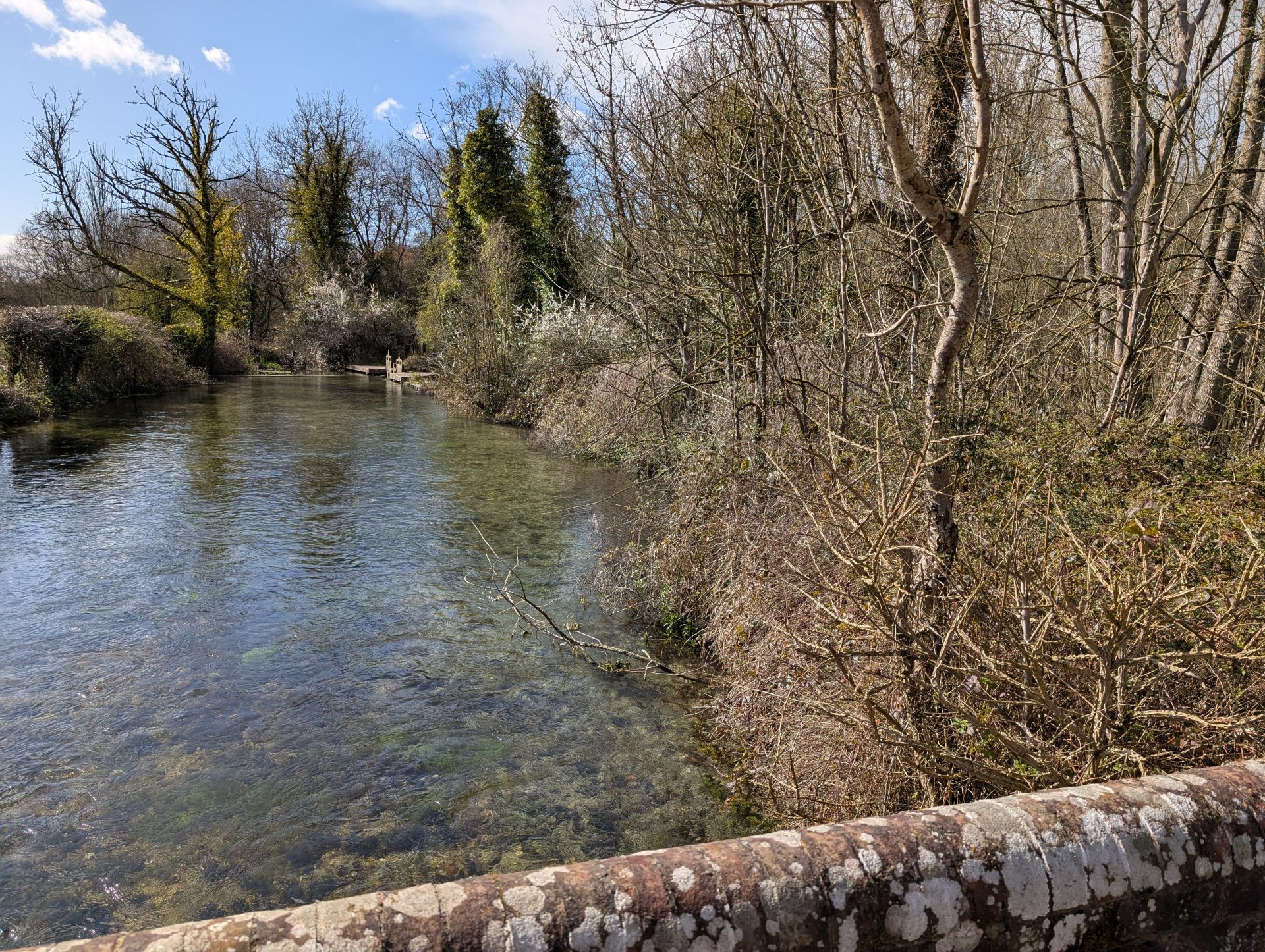 The river from a bridge