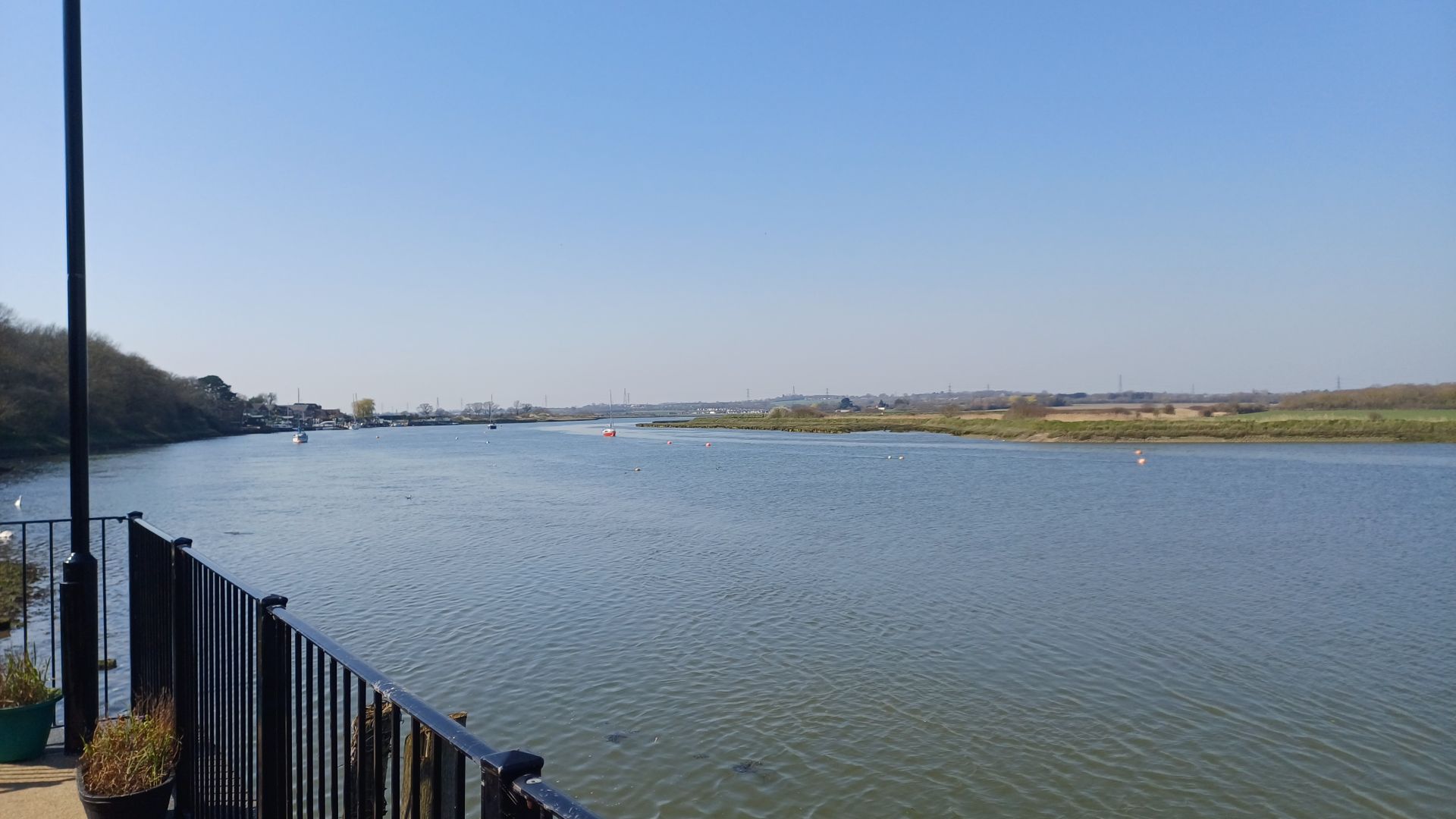 View from the Smugglers Den decking