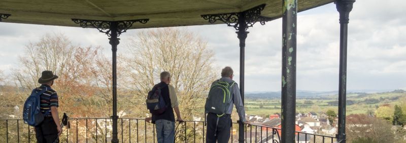 The panorama from the bandstand