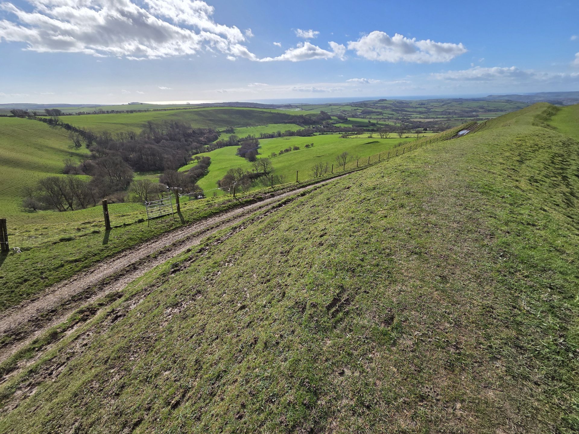 Hilltop position views across valley