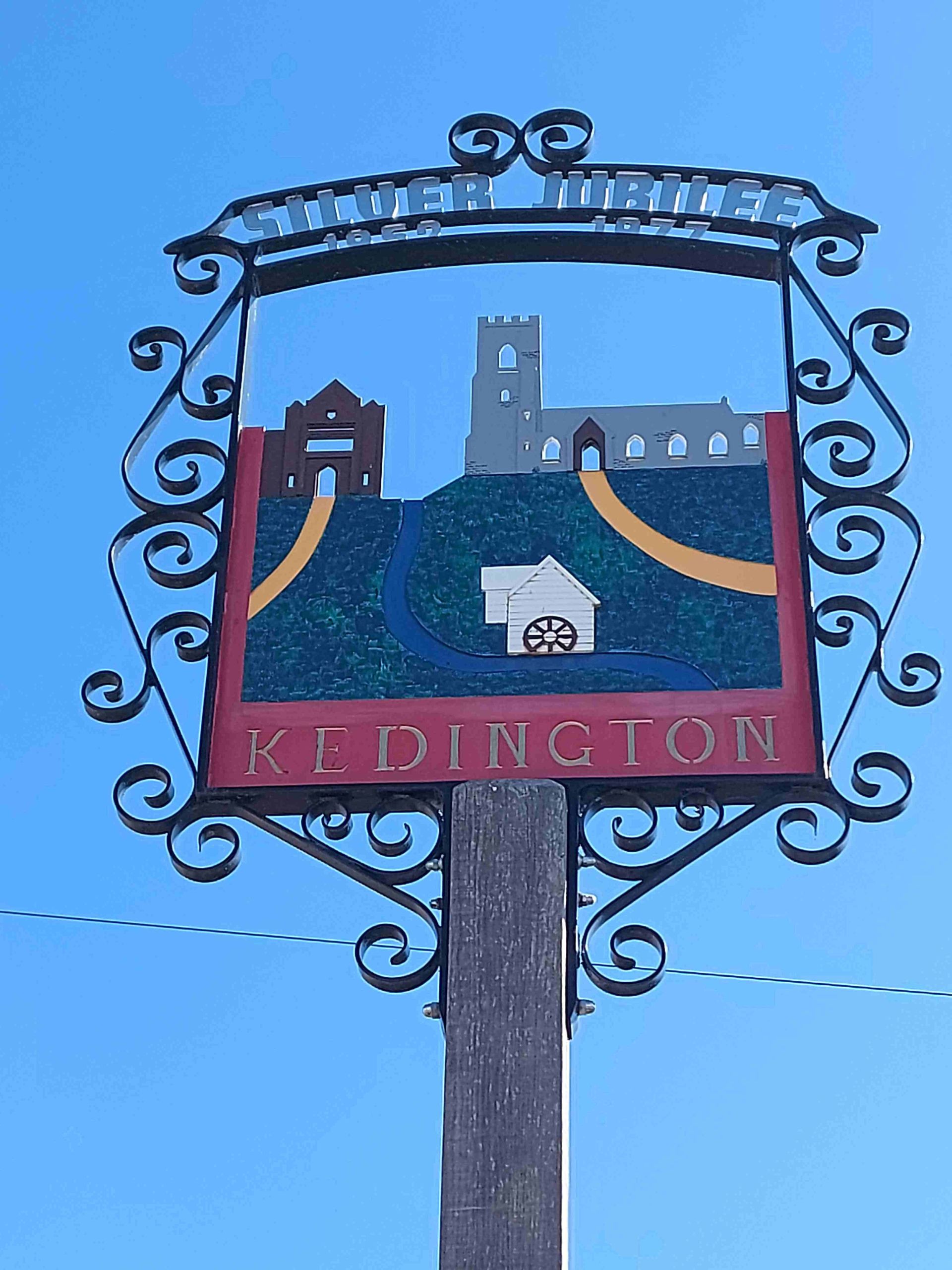Kedington village sign