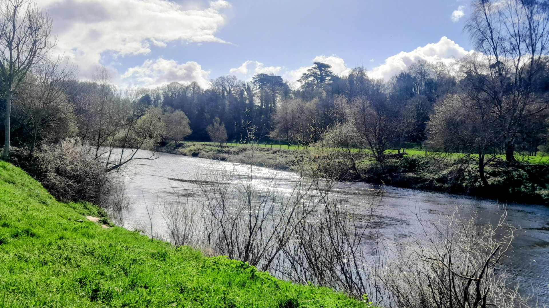 Walking beside the River Wye.
