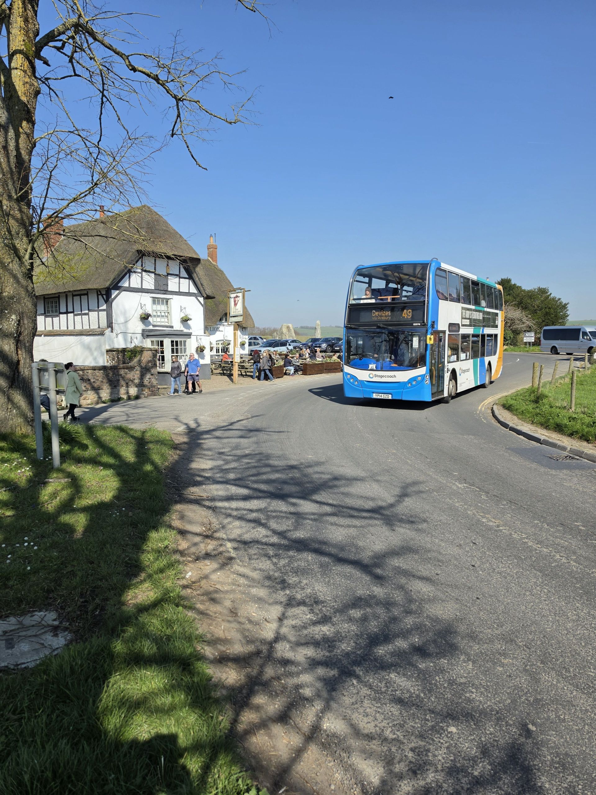 Bus at Avebury