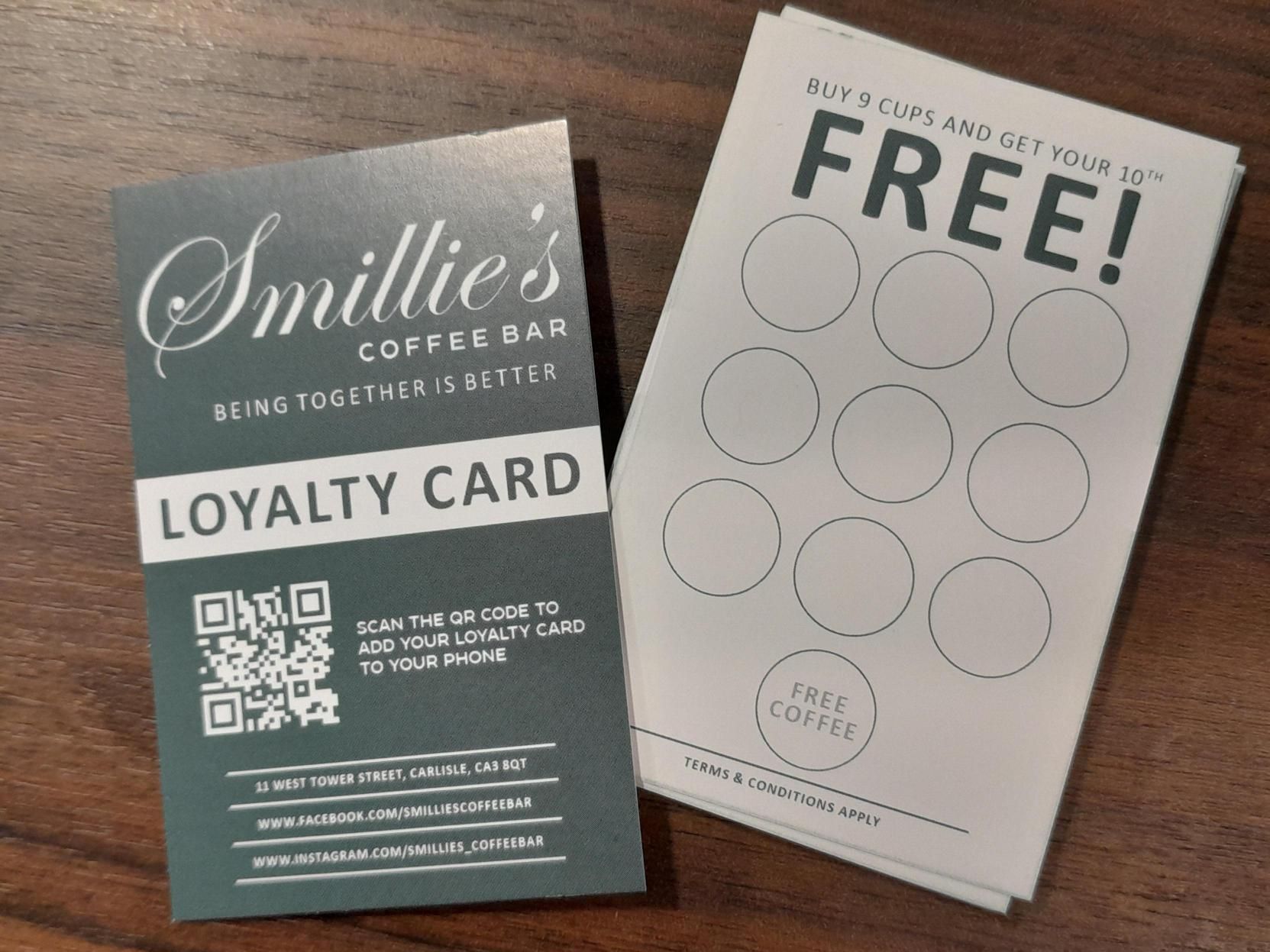 Smillies loyalty card