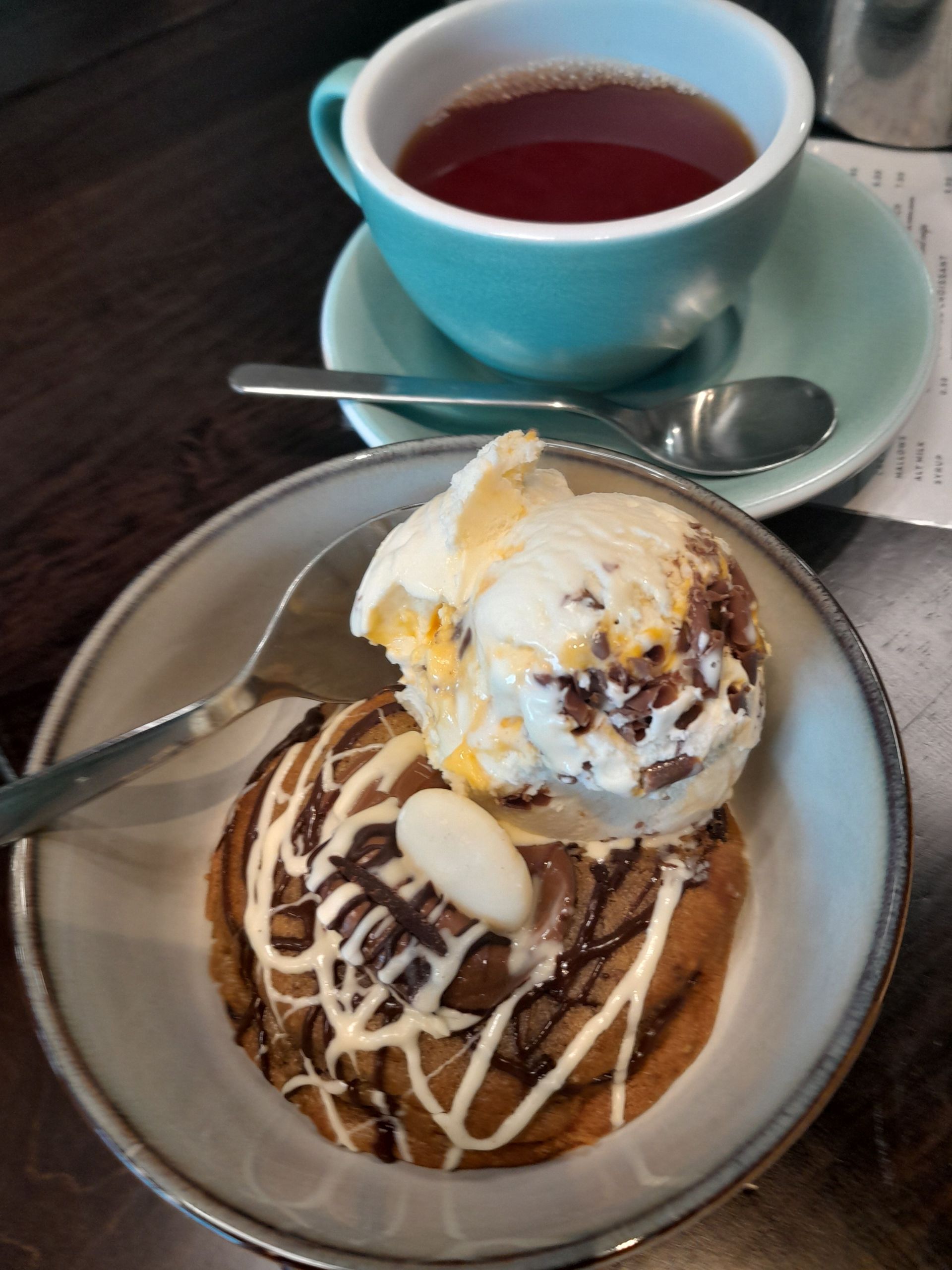 Photo of coffee and cake