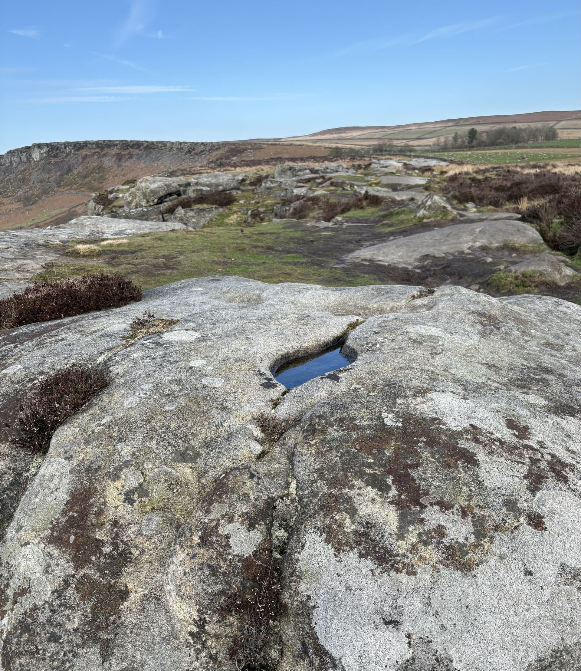 Water reflecting the sky