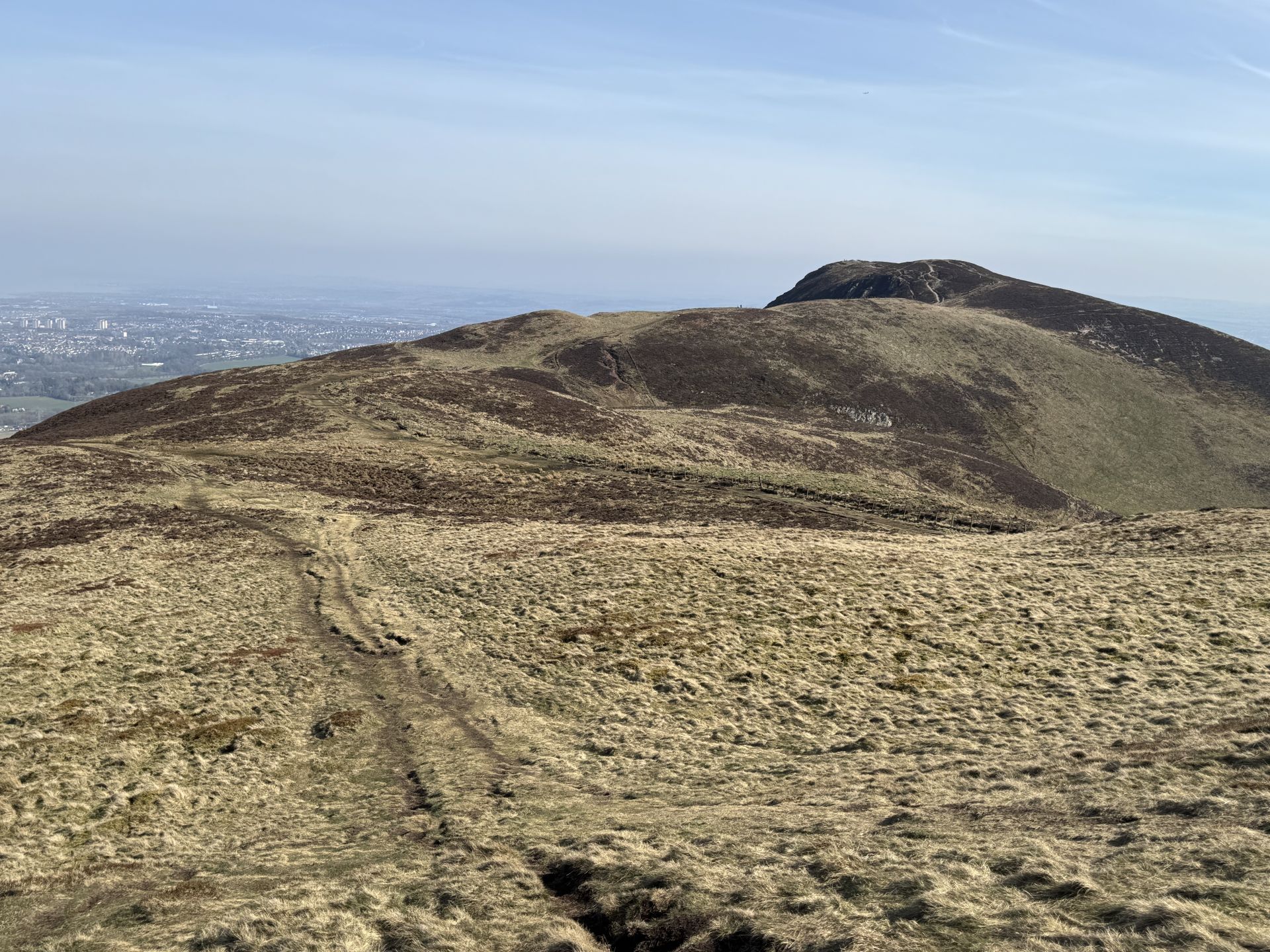 Looking back at Caerketton Hill from Allermuir