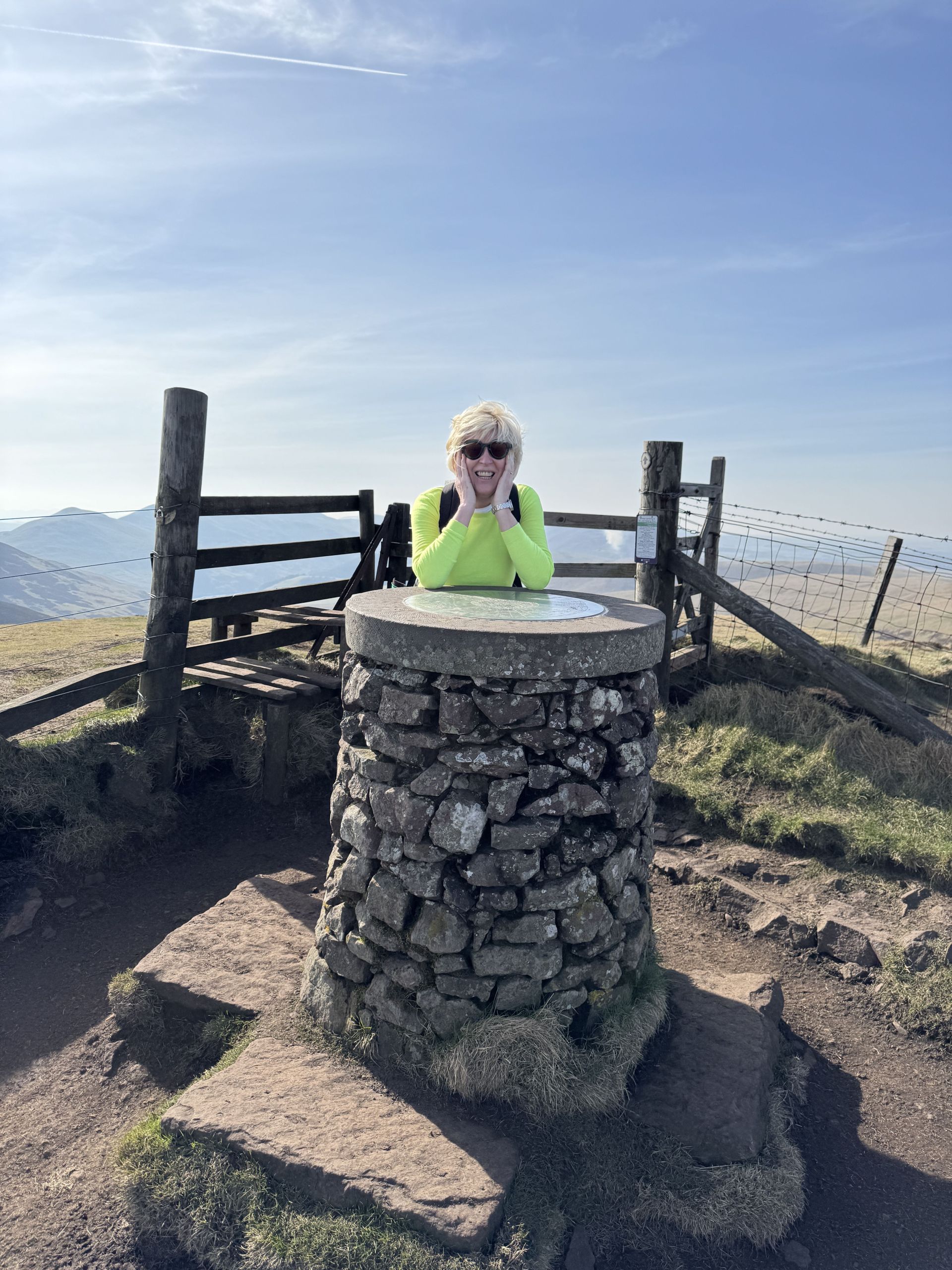 The top of Allermuir Hill