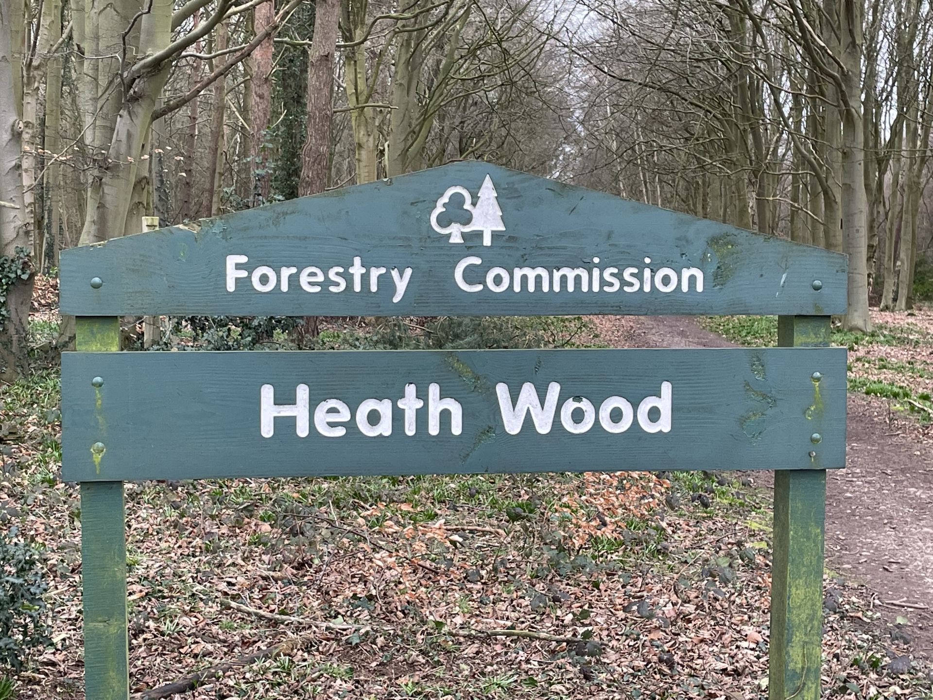 Heath Wood sign