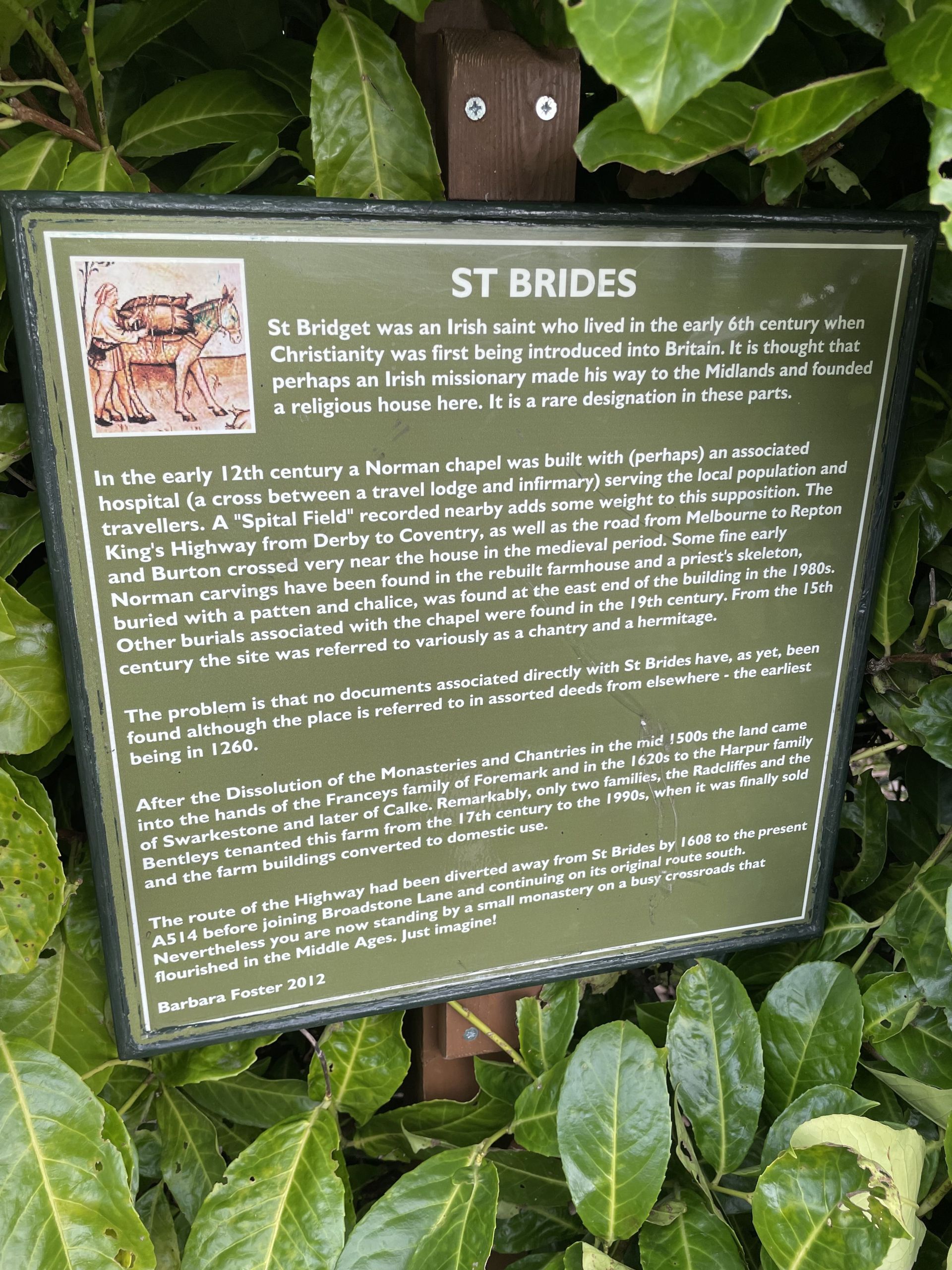 St Brides info board