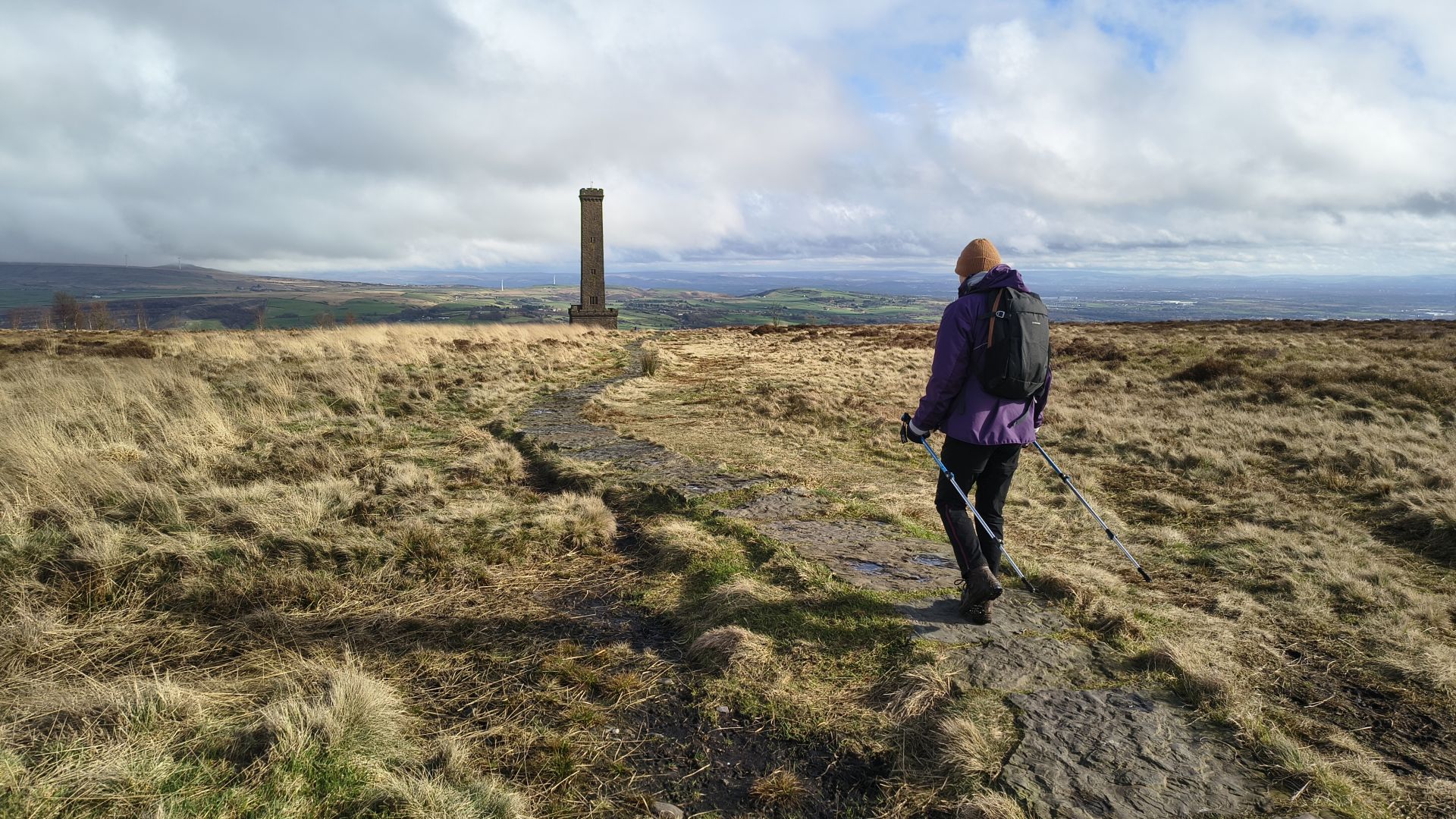 Approaching Peel Tower