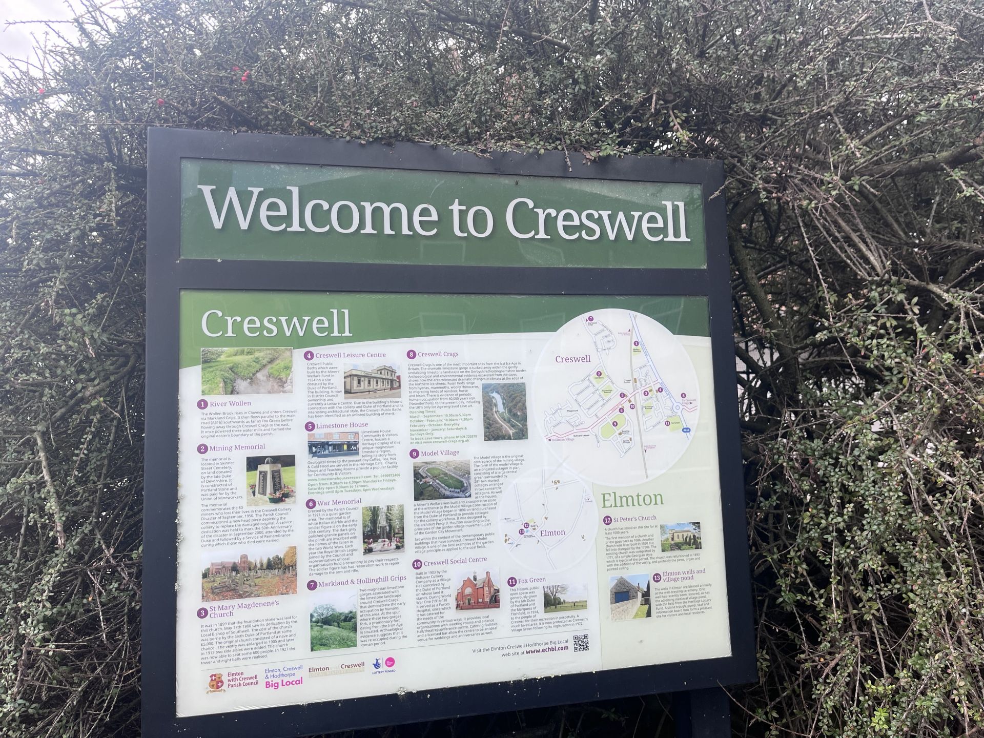 Creswell information board