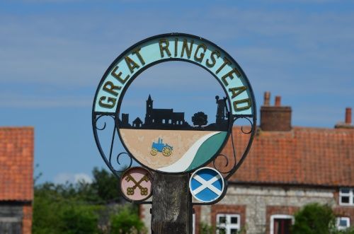 Ringstead village sign
