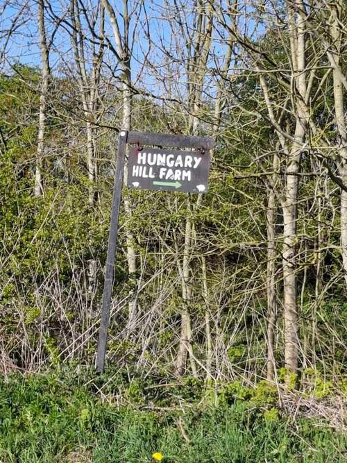Sign for Hungary Hill Farm