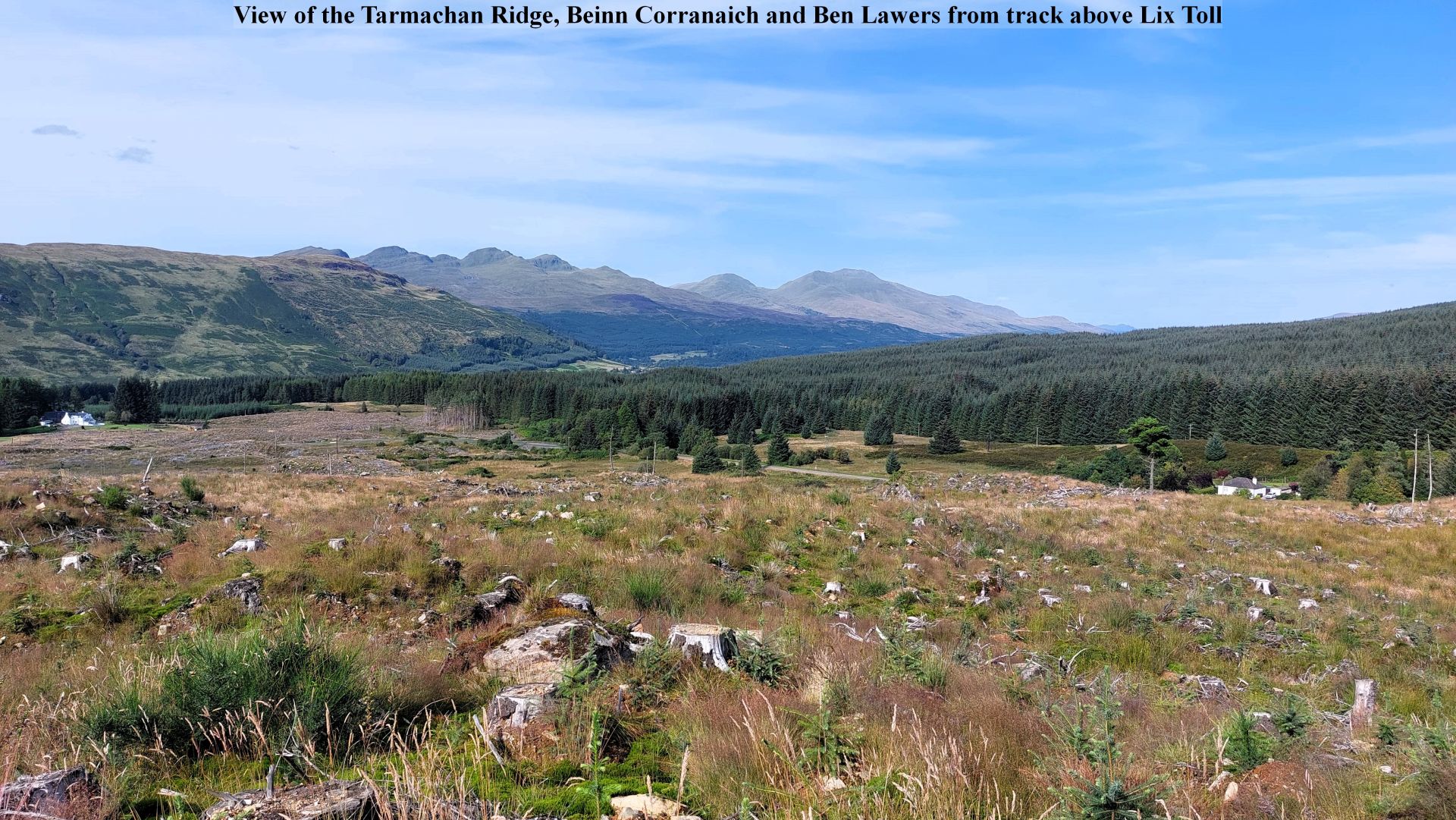 View of the Tarmachan Ridge (On the left of the picture)