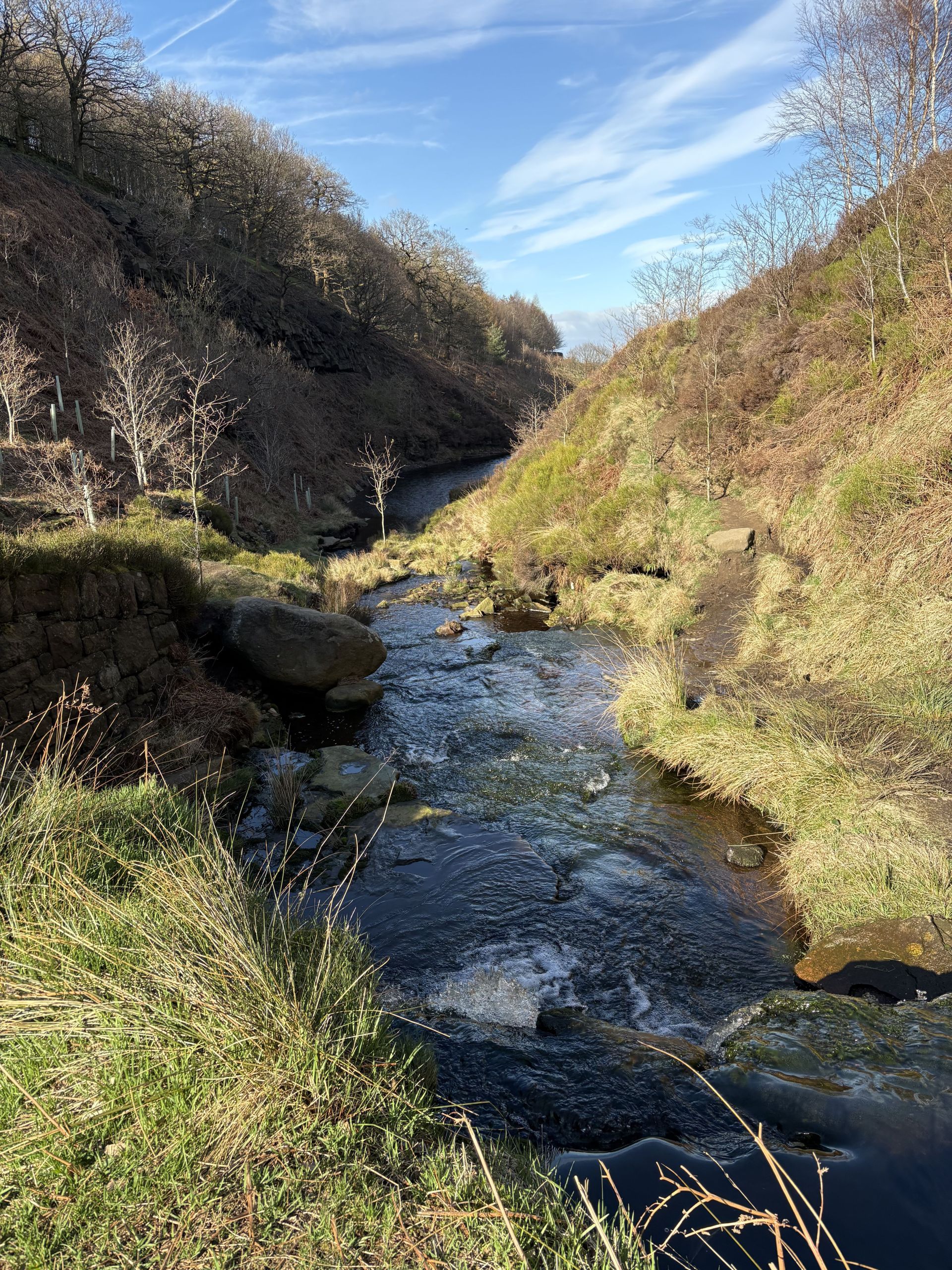 View along reservoir