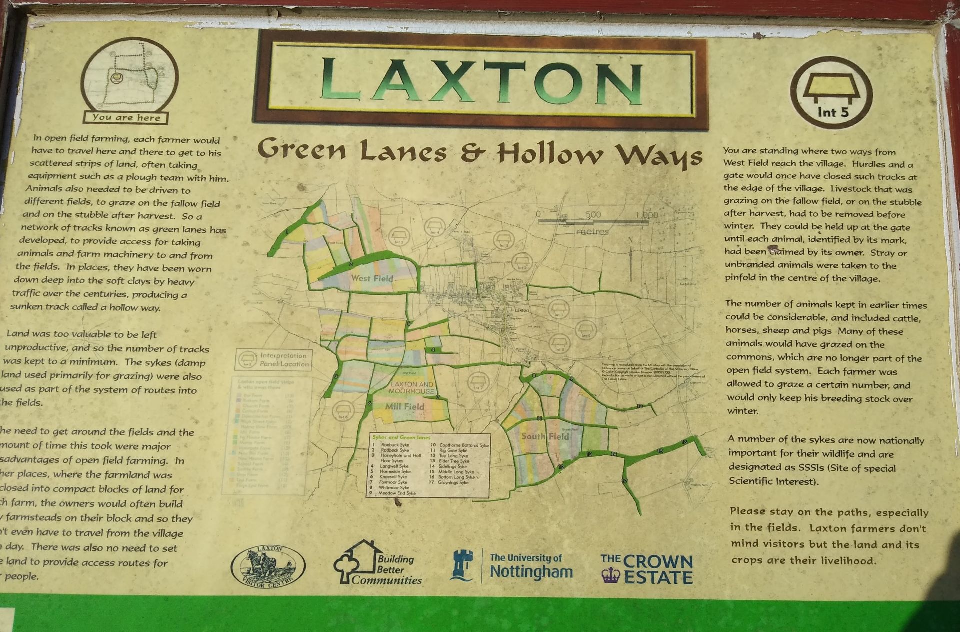 LAxton information board