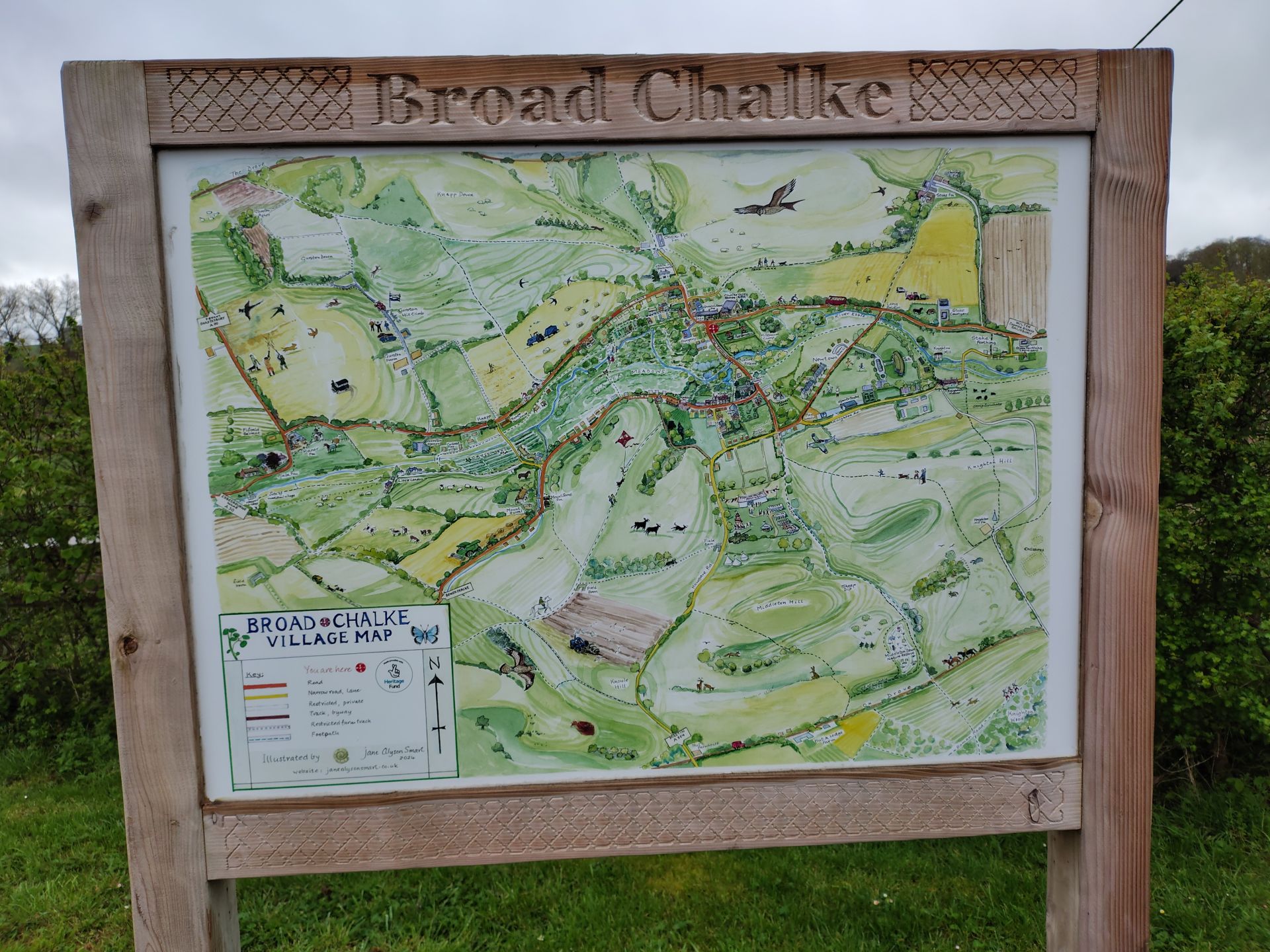 Broad Chalke environs map