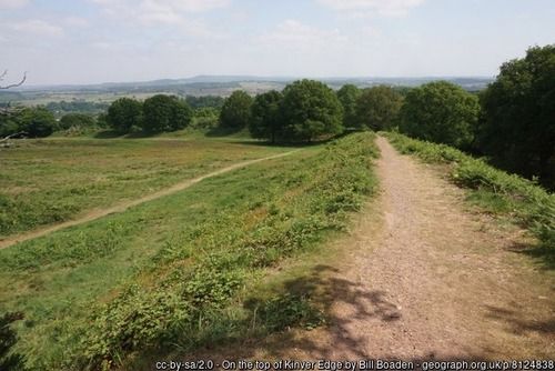 On the top of Kinver Edge, copyright Bill Boaden,used under Creative Commons licence v2.0.