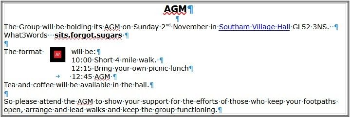 AGM Invite