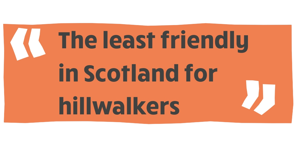 The least friendly in Scotland for hillwalkers