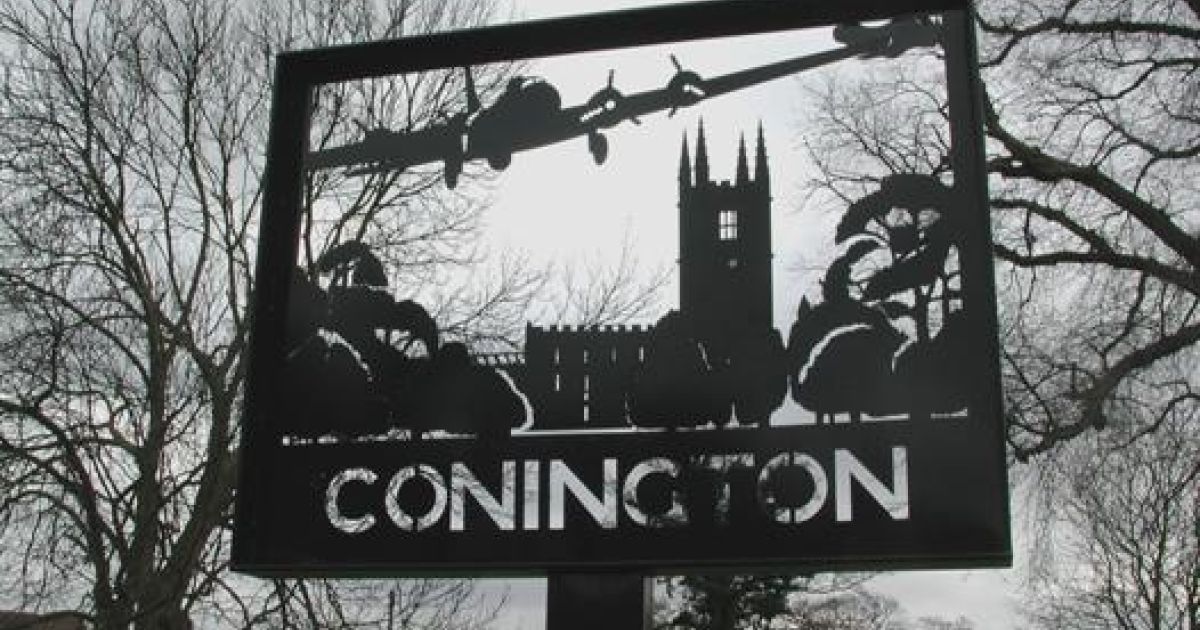 Cockington Sign Hilton Circular via Elsworth and Conington - Ramblers