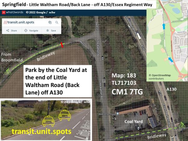 Parking image: ©️ Google, w3w & OpenStreetMap contributors