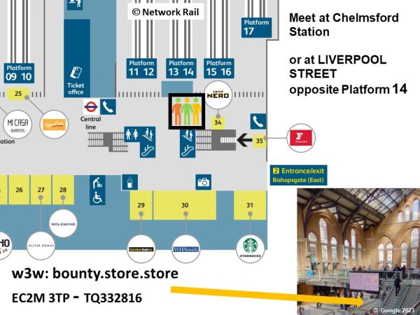 Meeting point image; ©️ Network Rail & Google 2023