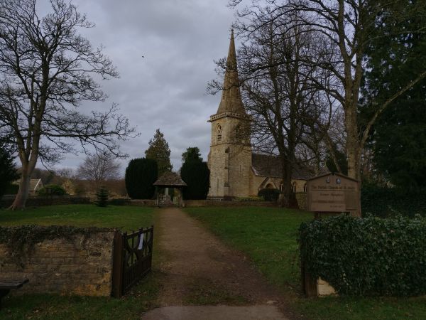 Churchyard in a Cotswold village