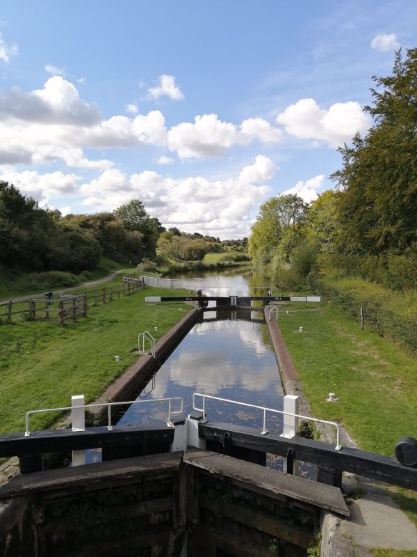 Lock on the Kennet and Avon Canal