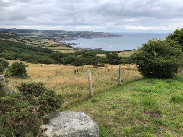 Robin Hoods Bay from view point above Ravenscar
