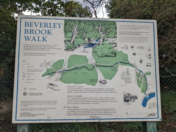 Beverley Brook Description board