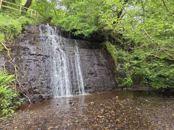 Pistyll-goleu waterfall