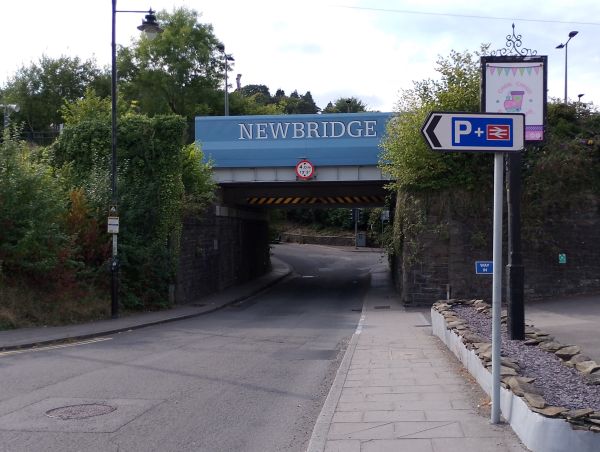 Newly painted bridge in Newbridge