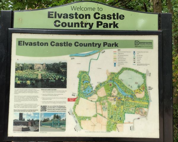 Elvaston Park Sign