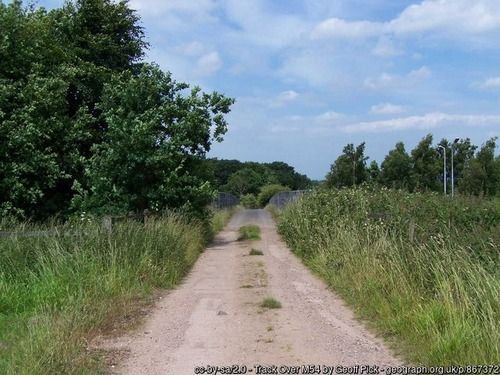 Track over M54, copyright Geoff Pick, used under Creative Commons licence v2.0.