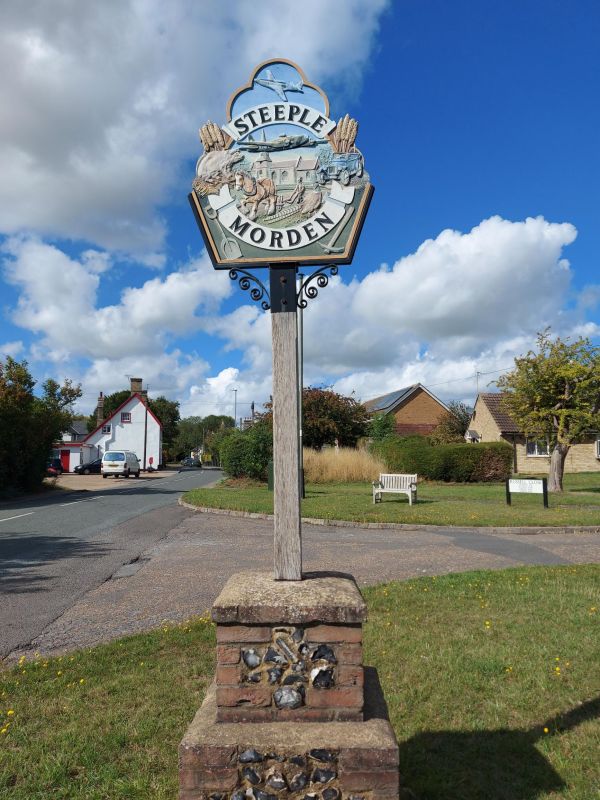 Steeple Morden village sign