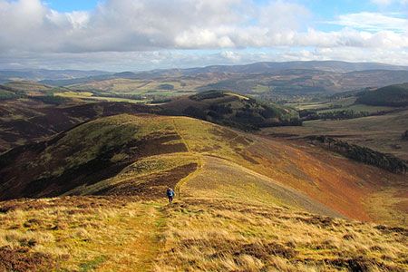Walking on Trahenna Hill