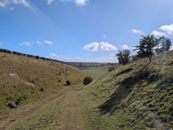 Heading down into Worm Dale