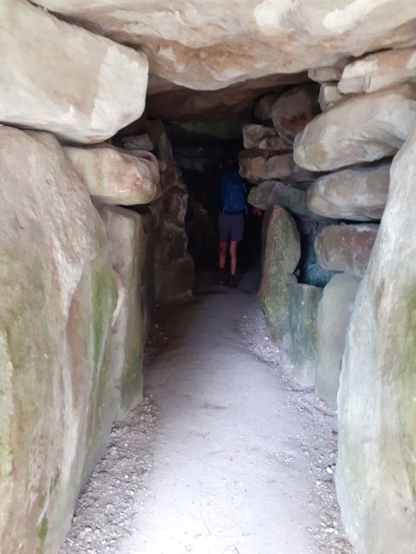 Inside a long barrow
