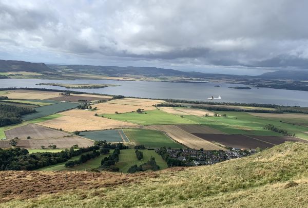 View over Loch Leven sometimes eye to eye with gliders 