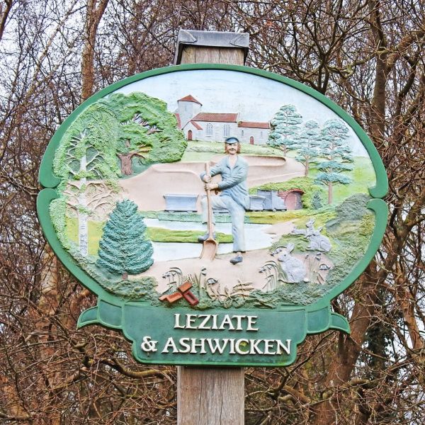 Leziate village sign
