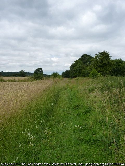Jack Mytton Way near Wyke, copyright Richard Law, used under Creative Commons licence v2.0.